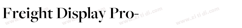 Freight Display Pro字体转换
